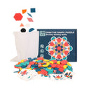 Wooden Jigsaw Puzzle Set Colorful Tangram Baby Montessori Educational Toys