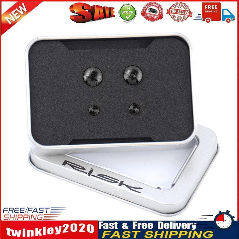 RISK 4x Bike Hydraulic Disc Brake Bolt Cylinder Fix Screw (Black Separate) Newly