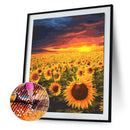 5D Diamond Painting Kit Sunflower Full Round Drill DIY Crafts Mosaic Picture
