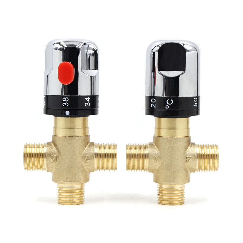 Brass Thermostatic Mixing Valve Water Temperature Control Valve for Hot Was