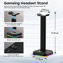 RGB Headphone Holder Over-ear Headsets Desk Bracket Gamers Gaming PC Accessories