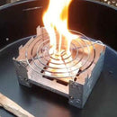 Portable Camping Foldable Wax Stove with Stainless Steel Disc Wire Bracket Newly