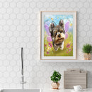 Oil Paint By Numbers Dog And Cat Coloring Picture Drawing