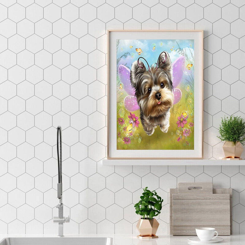 Oil Paint By Numbers Dog And Cat Coloring Picture Drawing