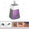 Electric Bug Insect Trap LED Lamp Mute Mosquito Killer (Rechargeable Grey) Newly