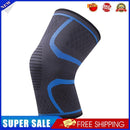 1pc Knitted Sports Compression Knee Protective Strap Knee Pad (Blue XL)
