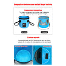 20L Portable Folding Outdoor Fishing Car Wash Water Bucket (Upgrade Blue)