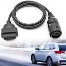 Stable Characteristic 10PIN TO 16PIN Cable Extension Connector Scanner Cable