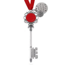 Door Key Snowflake Ribbon Magic Key Ornaments Santa Claus Christmas Keychain