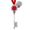 Door Key Snowflake Ribbon Magic Key Ornaments Santa Claus Christmas Keychain