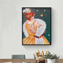 Special Shaped Picture DIY Elegant Women Diamond Painting Poster (Y031) Newly