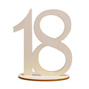 10pcs Wooden Wedding Table Number Cards Ornament Craft (Eleven to Twenty) Newly