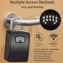 BOX02 Waterproof Smart Key Storage Box with Code Tuya APP Unlocking (Black)