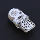 10pcs 12V T10 W5W LED Lamp COB Silicone Shell Car Turn Side Lamps(Blue) Newly