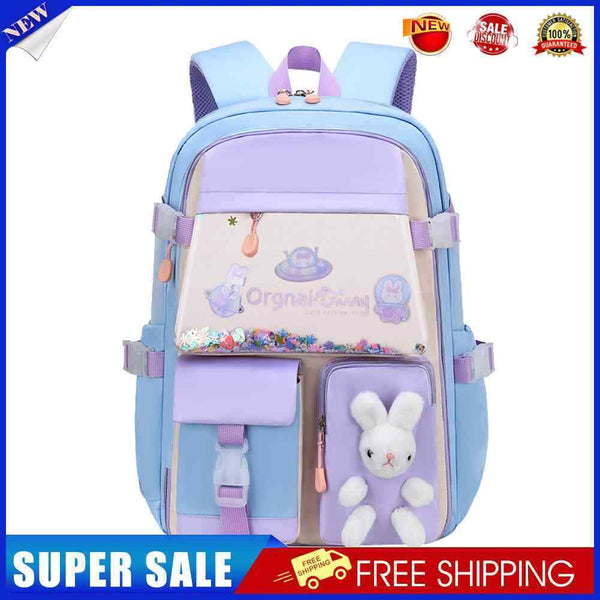 #A Cute Bunny Backpack for Girls Teenage Student Kindergarten School Bags Rucksa