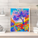 Paint By Numbers Kit DIY Flowers Tree Colouring Oil Art Picture Ornaments