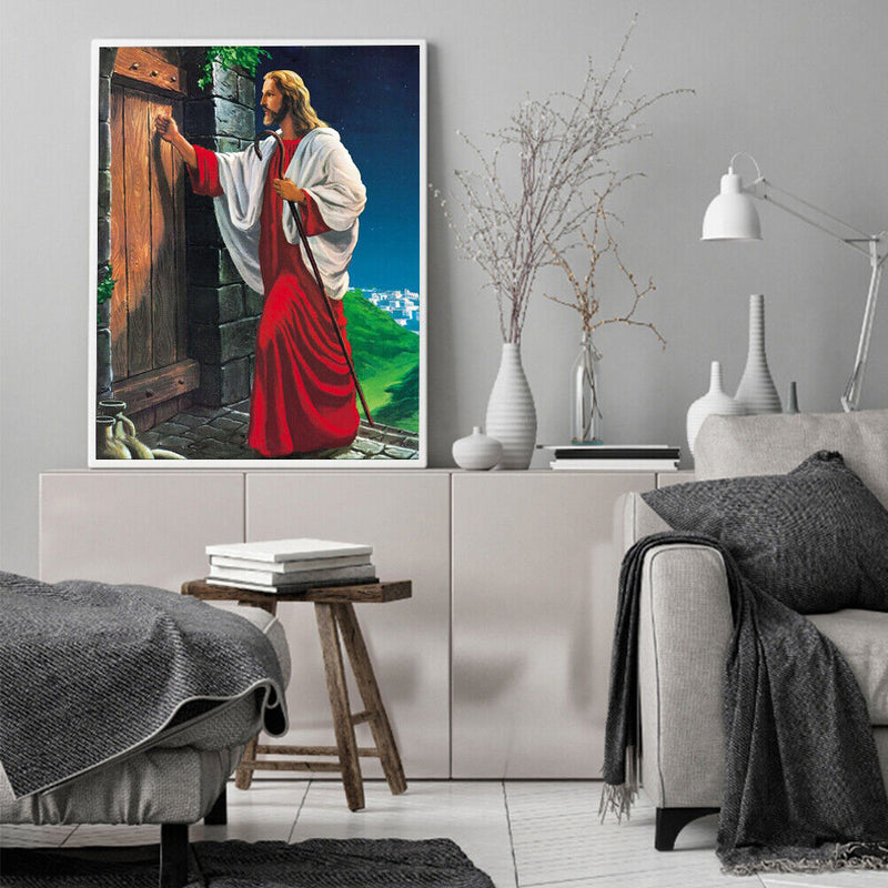Oil Paint by Numbers Religion People Canvas Artwork Living Room Picture Decor