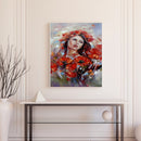 Girl Oil Paint By Numbers Kit DIY Acrylic Painting on Canvas Frameless Drawings