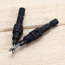 4Pcs #6 #8 #10 #12 HSS Countersink Drill Bit Set Screw 1/4 Hex Shank Wood T