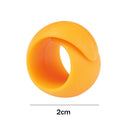2pcs Thread Stopper Silicone Cross Stitch Clip 2cm Bobbin Spool Holder (Orang