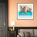 5D DIY Full Drill Diamond Painting Pig Cross Stitch Mosaic Kit Bedroom Wall Arts