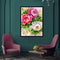 16x20 inch Oil Painting By Numbers Three Flowers DIY Canvas Drawing Set No Frame