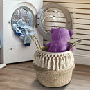 Handmade Foldable Hanging Basket Flowers Pot Laundry Storage Toys Holder Ta