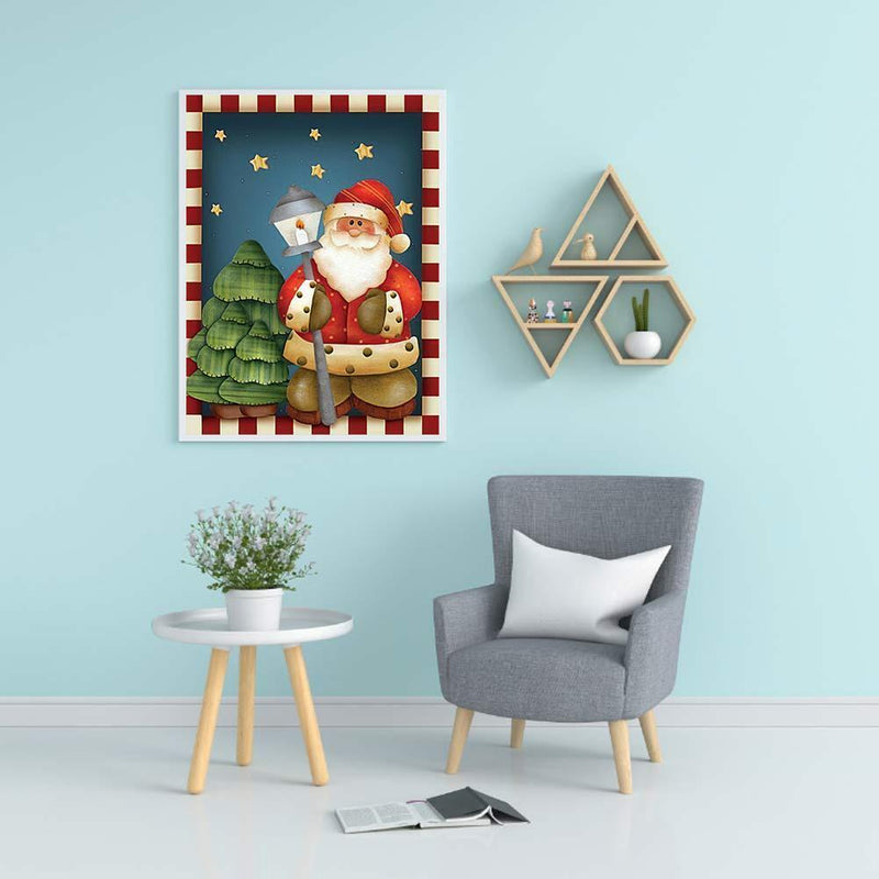 Full Round Drill Diamond Painting Santa Mosaic Rhinestone Drawing (NH978)2