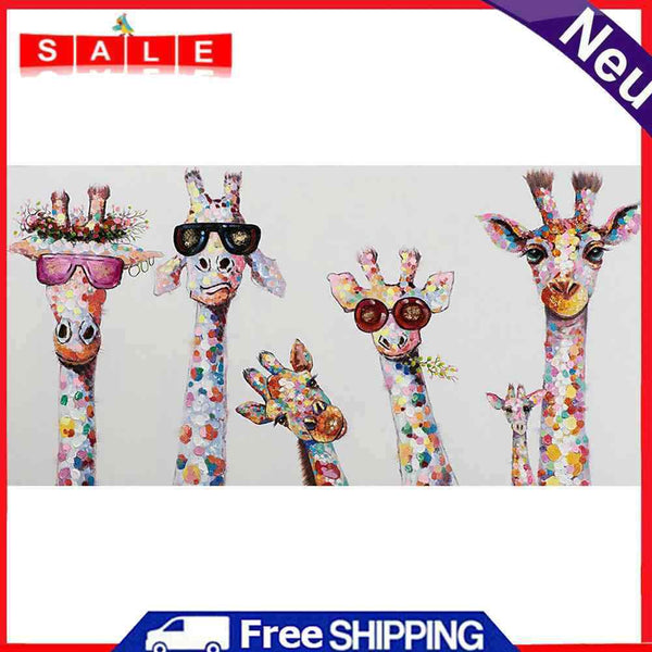 5D Diamond Painting Kit DIY Drawing Giraffe Family Full Square Drill Room Decor