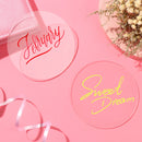 Crafts Water Resistant Circle Transparent Clear Acrylic Sheet Round Shape