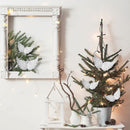 12pcs Angel Wing Craft DIY Plastic Hanging Angel Wings Christmas Tree Decoration