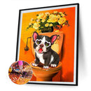 5D Diamond Painting Dog Full Round Drill DIY Wall Art Crafts Mosaic Rhineston