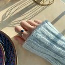 Romantic Fashion Drop Glaze Open Finger chain Dripping Oil Adjustable Open Ring