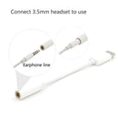 USB Type C to AUX3.5mm Cable - Earphone Adapter Cables Android USB-C White