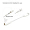 USB Type C to AUX3.5mm Cable - Earphone Adapter Cables Android USB-C White