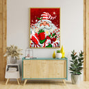 Paint By Numbers Kit DIY Gift Santa Claus Colouring Oil Art Picture Craft