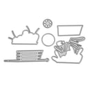 Snowvirtuos 6pcs/set DIY Car Flowers Metal Cutting Tools for Scrapbook Emb