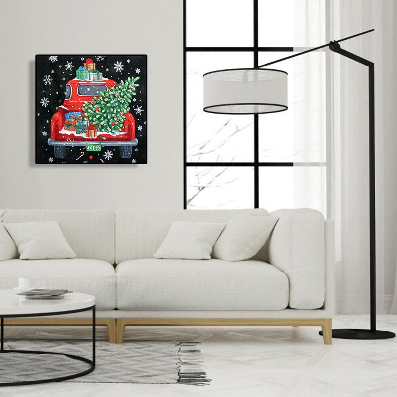 5D DIY Diamond Painting Kit Full Round Drill Snowflake Car Rhinestone Picture