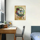 5D Diamond Painting Kit DIY Dragonfly Clock Full Round Drill Crafts Home Decor
