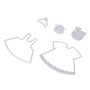 Snowvirtuos 5pcs Metal Skirt Cutting Tools DIY Paper Card Scrapbooking Pre