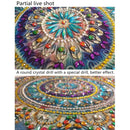 5D DIY Special Shaped Diamond Painting Folk Flower Cross Stitch Embroidery