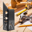 45+90 Degree Metric Measuring Angle Ruler Protractor Gauge for Woodworking Newly