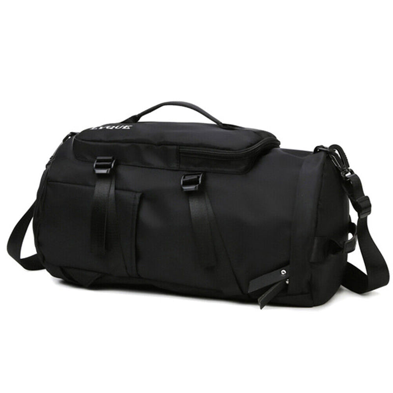 Unisex Backpack Travel Sports Compartment Gym Fitness Camping Bag (Black) Newly
