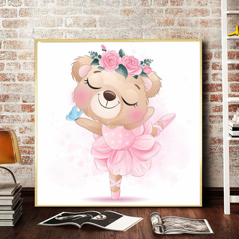 Diamond Painting 5D Cartoon Animal DIY Full Round Drill Mosaic Picture Craft Art