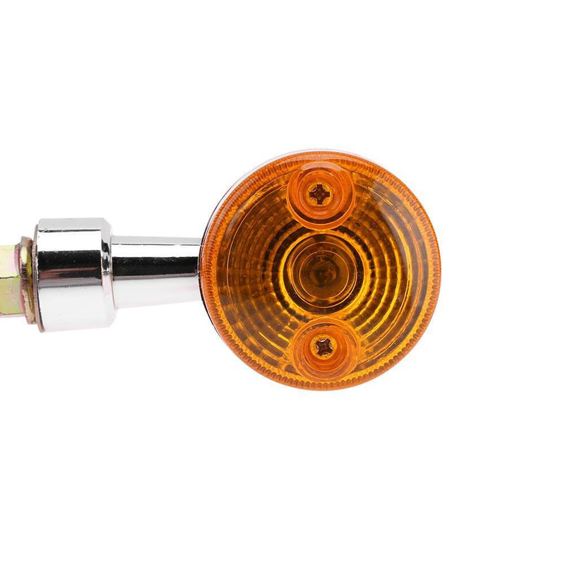 2pcs universal motorcycle front rear indicator lamp DC 12V indicators yellow lic