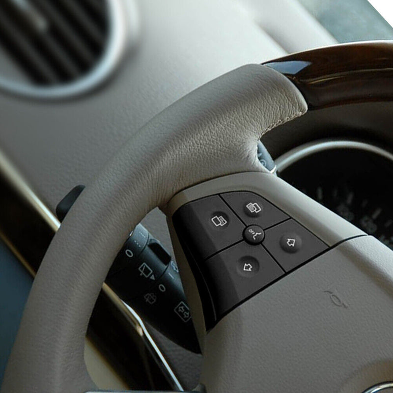 5 Keys Car Steering Wheel Switch for Benz ML/GL-Class W164 (Left Black)