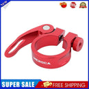 MTB Bike Road Quick Release Seat Post Clamp Saddle Tube Clip (Red 31.8mm)