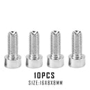 Broadroot Bicycle Screws, for cage, for water bottles, 10 pieces