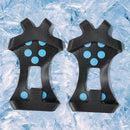 1 Pair 10 Teeth Snow Ice Claws w/ Nails Non-Slip Crampons Ice Gripper (XL)