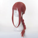 Anime Chainsaw Man Makima Pink Long Braid Hair Cos Costume Wig with Free Cap.
